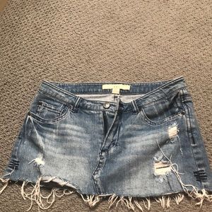 Forever21 Jeans Mini Skirt